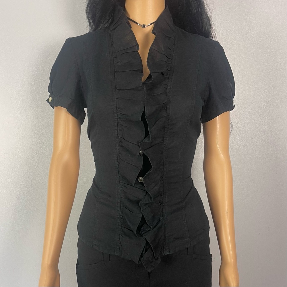 Ruffled Button Down - image 1